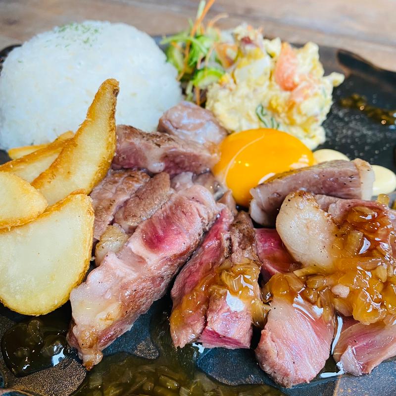 山城牛贅沢ステーキ120g(cafe&restaurant Gyu Ton Pan)