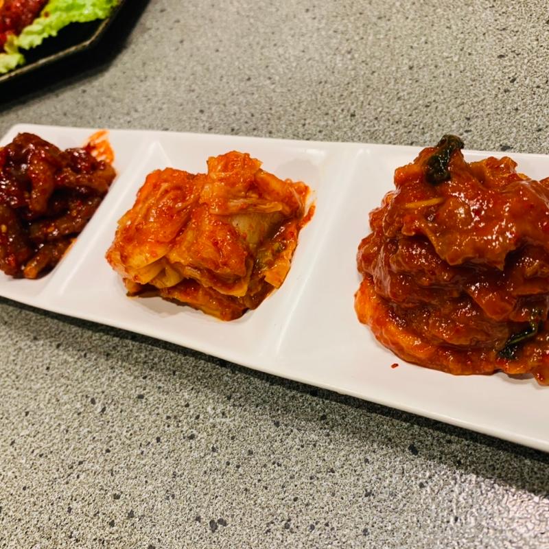 ■おいしさ健康オモニの優しさ！キムチ3点ソウル盛り(ソウルカルビ 岡崎本店)