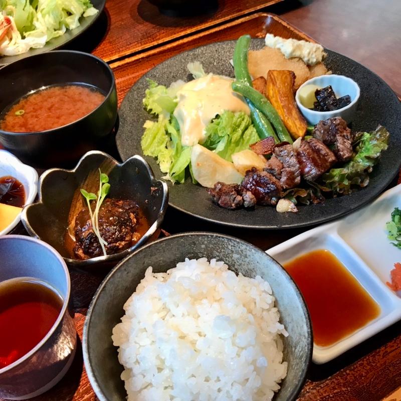 梅はら定食(和風ステーキ梅はら)