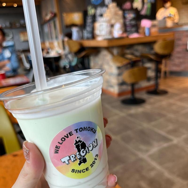 ずんだシェイク(東北カフェ＆バル トレジオン　 エスパル仙台店)