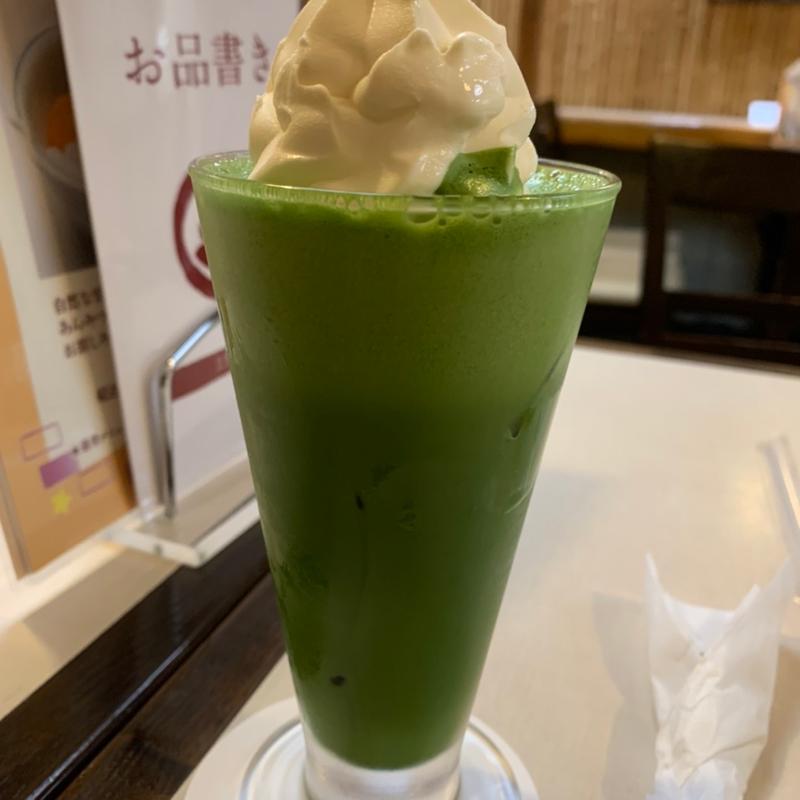 冷やし抹茶クリーム(あんみつ　みはし　上野本店)