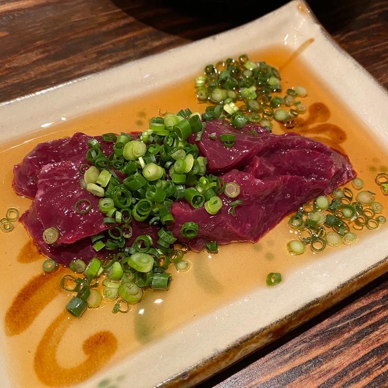 鯨のハツ刺(博多 ほてい屋)