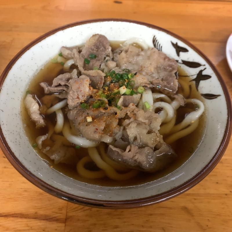 肉うどん　小(手打ちうどん 味庄)