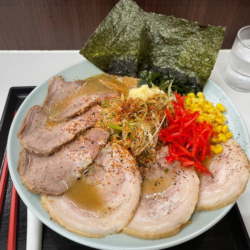 ネギ塩チャーシュー＋BV7(ラーメンショップ北川辺店)