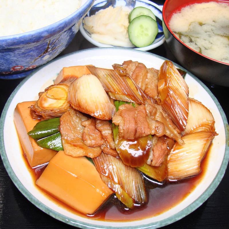 下仁田ネギ肉豆腐定食(伊勢屋食堂 )