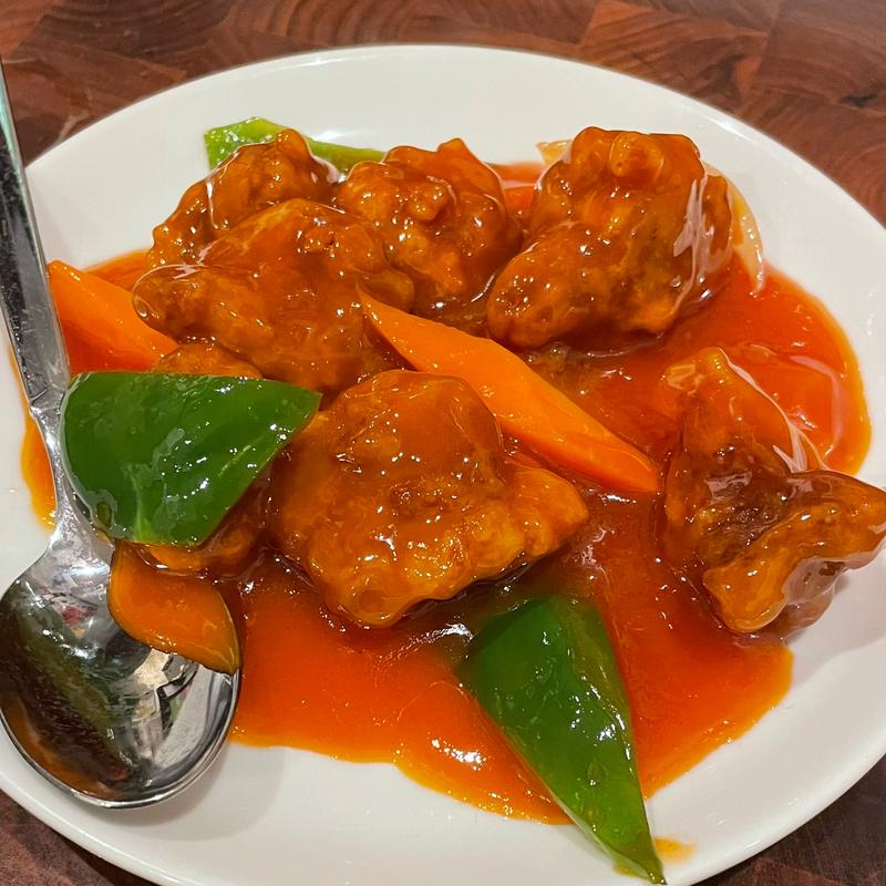 スブタ定食(興口福)