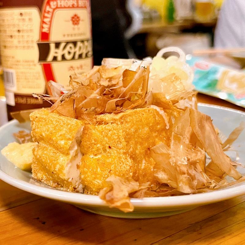 自家製厚揚げ(大衆酒場BEETLE 五反田)