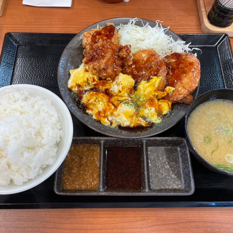 てりたま合盛り定食(からやま 愛知刈谷店)