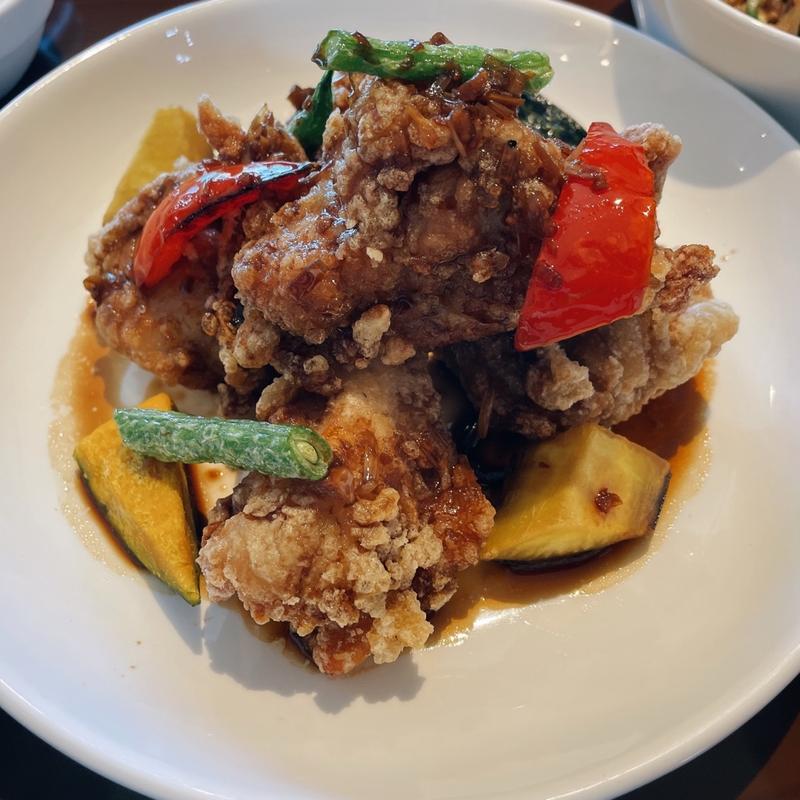 鶏もも肉の揚げ物香味ソース(ごちそう中華OKIYAMA)