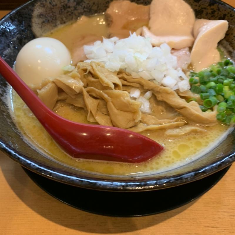 鶏白湯　とりそば（塩）大盛り＋全部のせ(麺堂 稲葉)