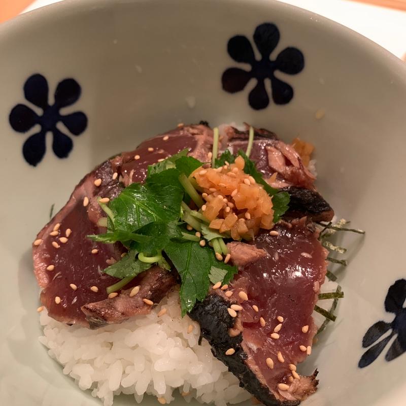 鰹のたたき生姜醤油だし茶漬け(だし茶漬け えん 新丸ビル店)