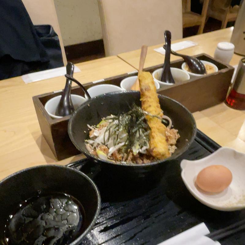 肉そば＋ちくわ天ぷら(EBISU 蓮)