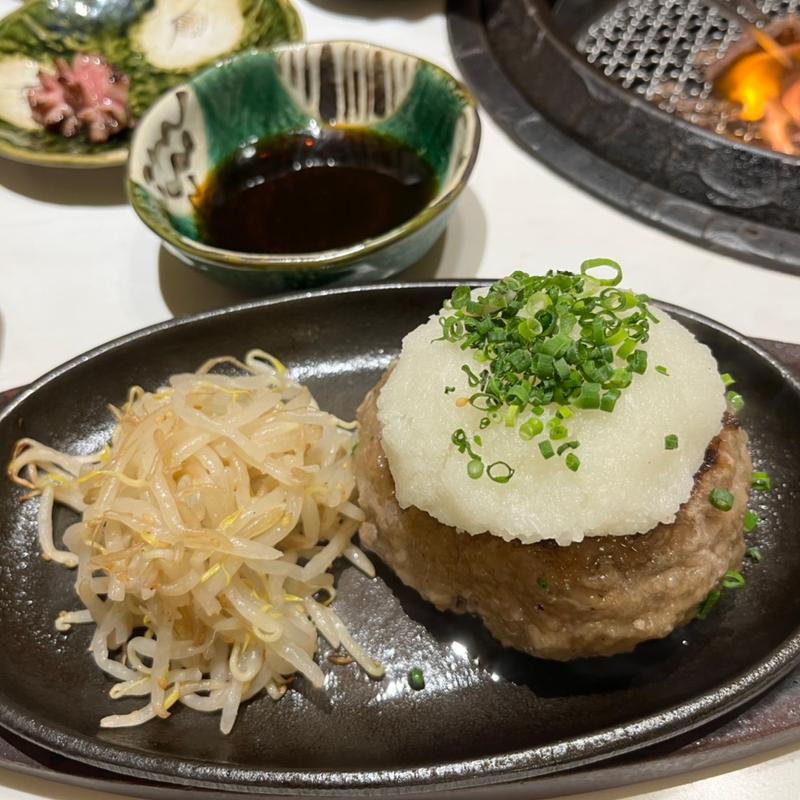 飲めるハンバーグ御膳(天下一の焼肉 将泰庵 船橋本店)