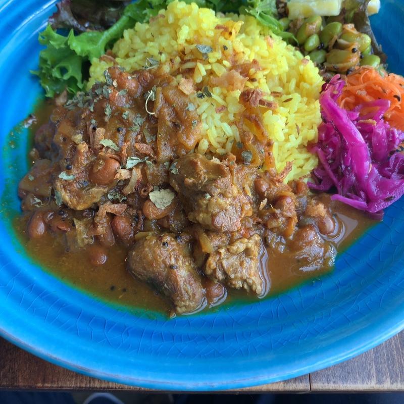 豚ほほ肉とひよこ豆のカレー(グッドラックカリー )