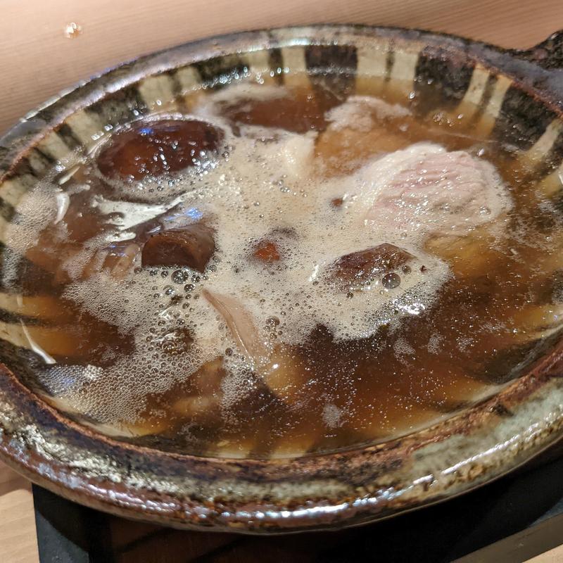 鴨・きのこ鍋(おぶね )