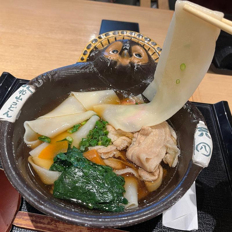 上州麦豚の肉かけ(五代目 花山うどん 銀座店)