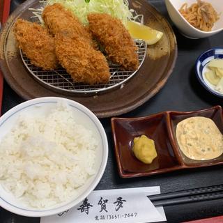 かきフライ定食(寿賀多 )