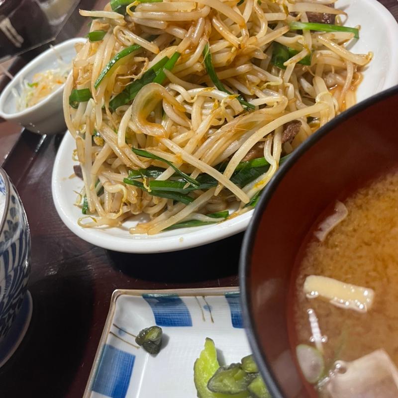 ニラレバ定食(ももどり伝説盛岡南店 )