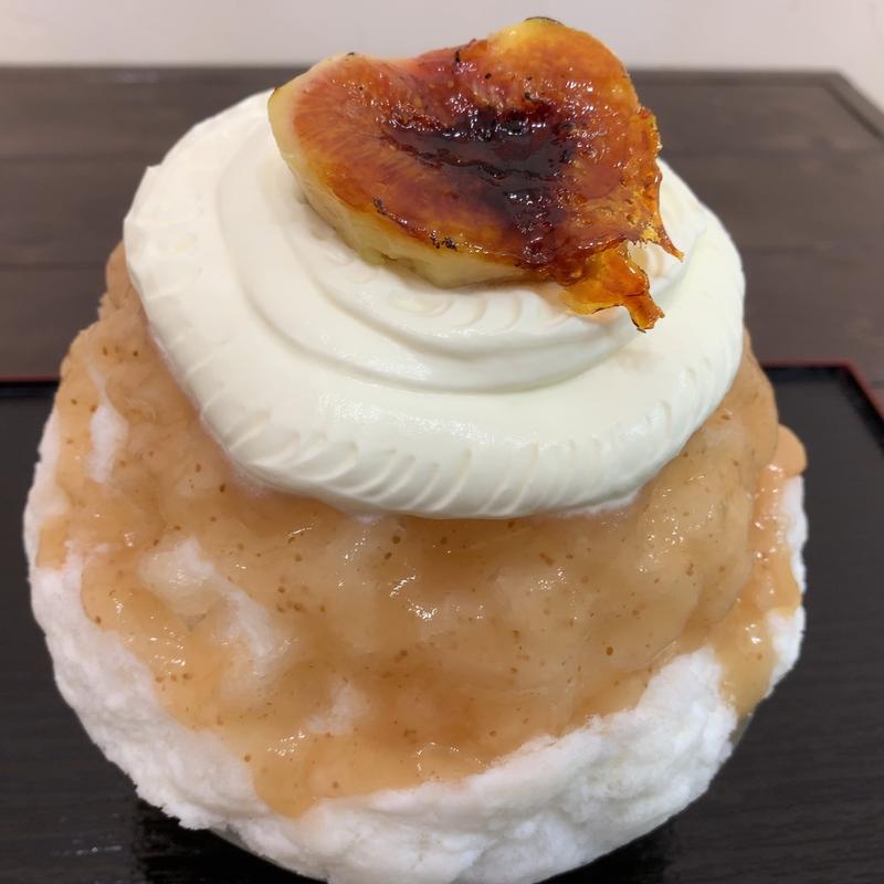 いちじくブリュレ(天然かき氷 氷の音)