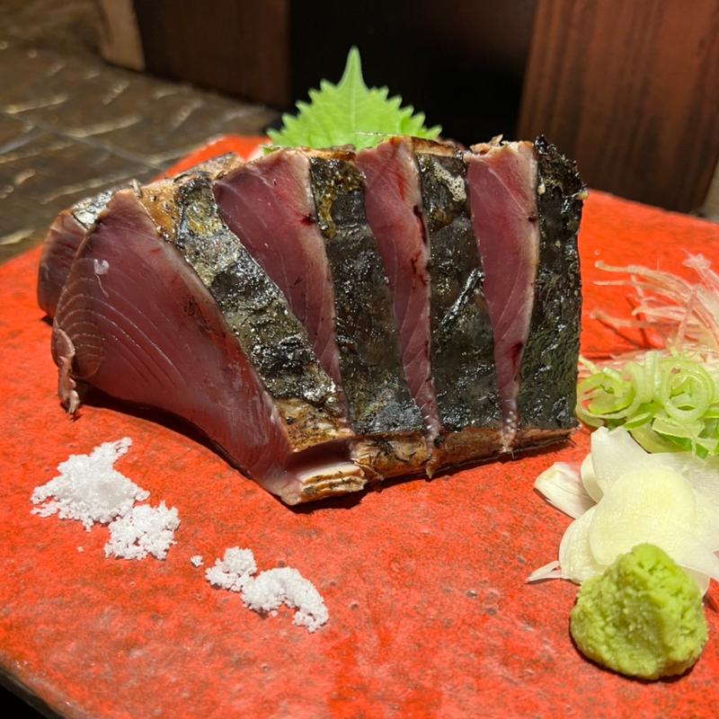 かつをの塩たたき(わらやき屋 新宿)