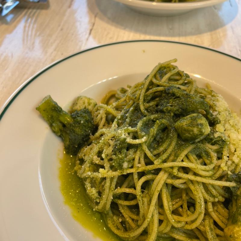 小柱とブロッコリーのジェノベーゼ　ランチセット(hermit green cafe 京都・大山崎店)