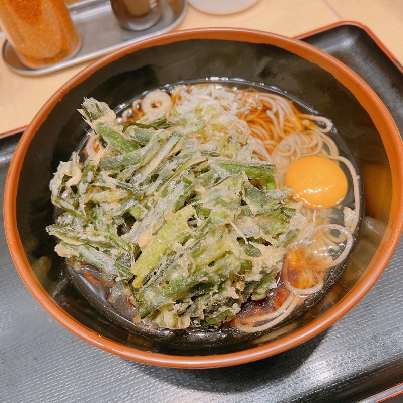 ニラ天玉そば(よもだそば 日本橋店)