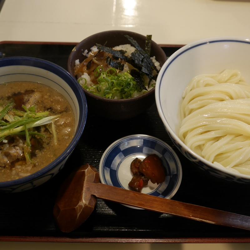肉つけ麺定食(手しごと讃岐うどん 讃々)