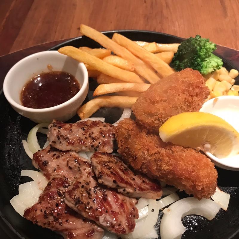 ステーキと牡蠣(シェーンズバーグ 錦糸町店)