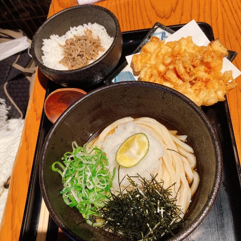 かき揚げ丼セット(雅楽 （がらく）)