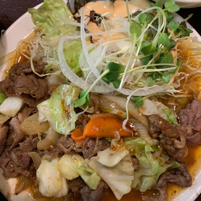 日替り定食(牛バラ焼肉)(イワイ)