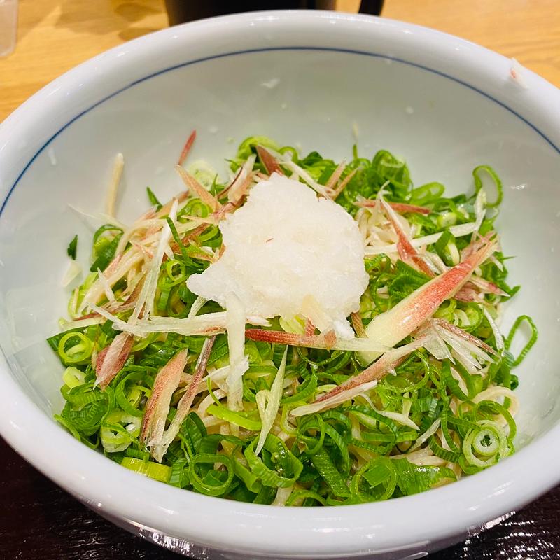 九条ねぎとみょうがの辛味大根そば(㐂道庵)