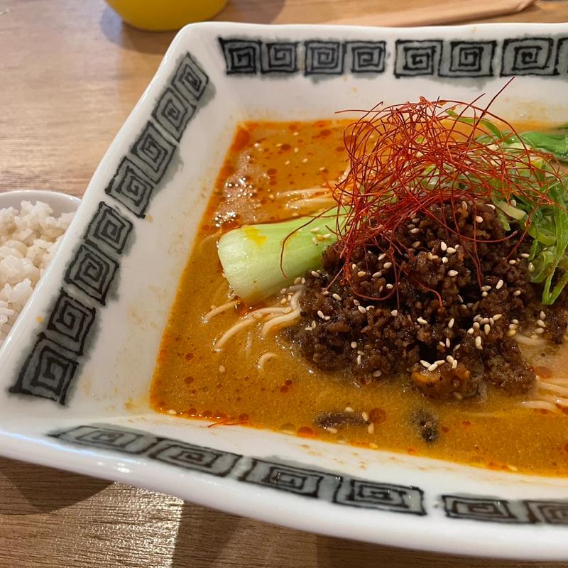 麻醤湯麵ライス付き(台灣食堂アートミーツイート)