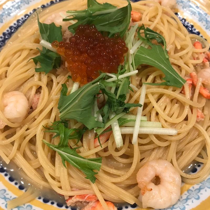 いくらと紅ズワイ蟹のごちそう海の幸パスタ(パステル 丸井錦糸町店 （PASTEL）)
