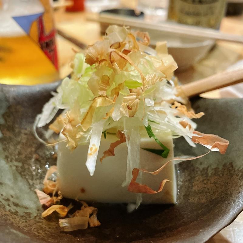 薬味たっぷり冷奴(大衆酒場 チャン栓チャン)