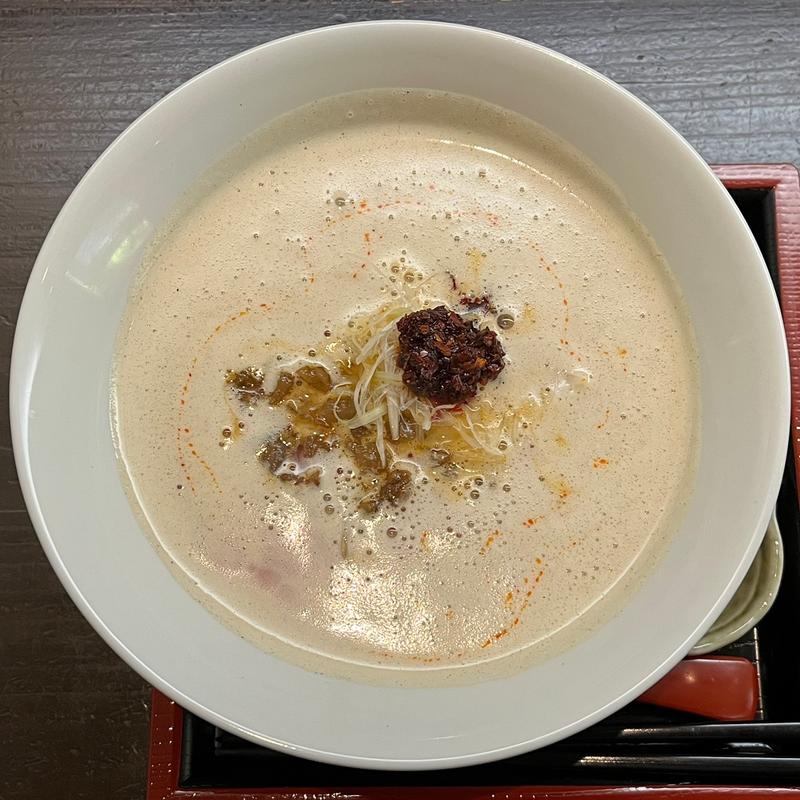 旨辛豚白湯そば(豚白湯創作麺処友池)