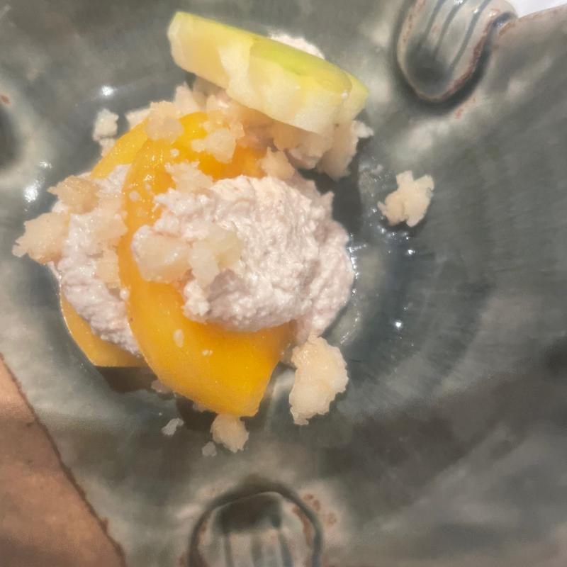 柿とりんごの変わり白和え(日本料理 田家)