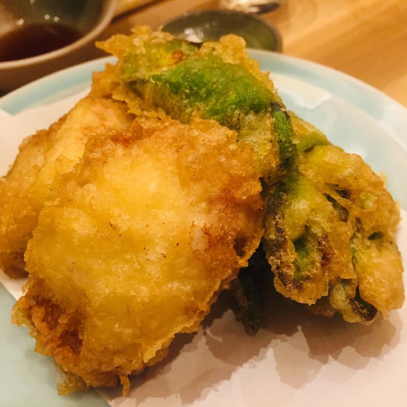 穴子と満願寺の天麩羅(手打ちそば そばしき 紀尾井町店)