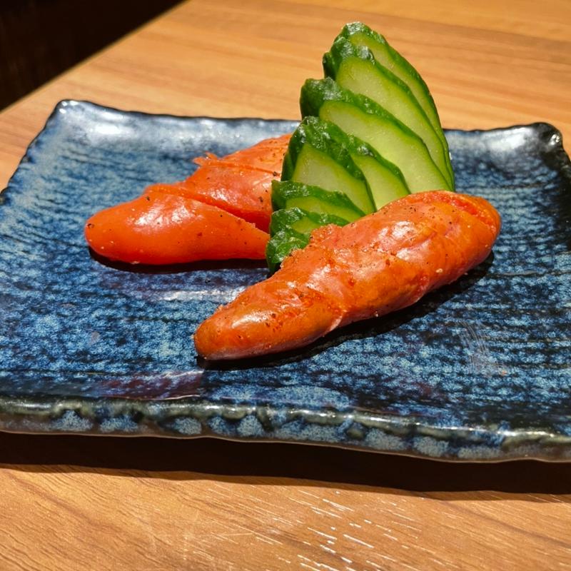 藁焼き明太子たたき(魚河岸酒場 FUKU浜金 金山店)