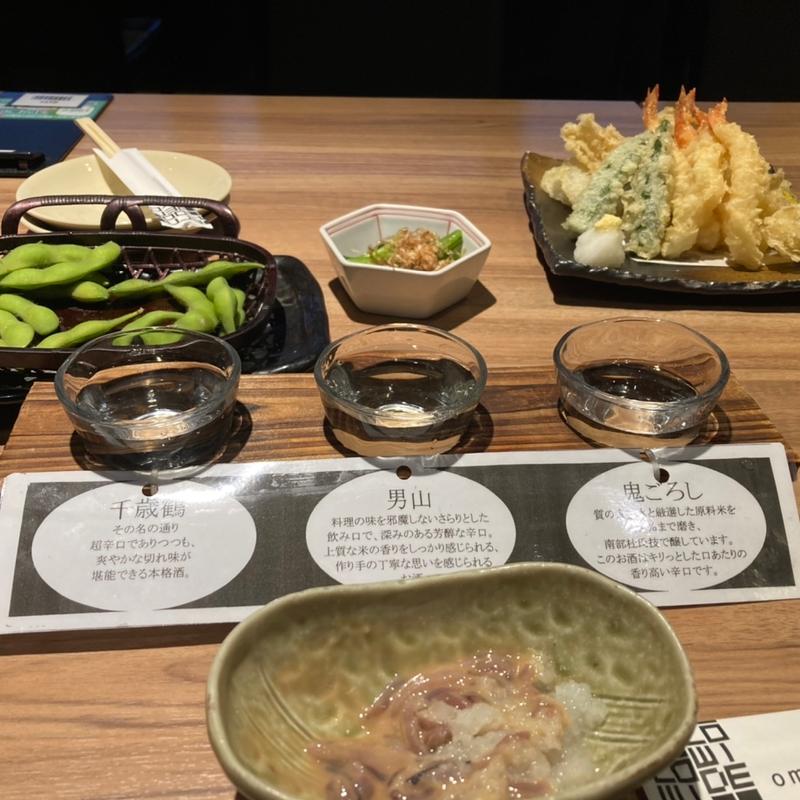 利き酒セット(北の味紀行と地酒 北海道 津田沼店)