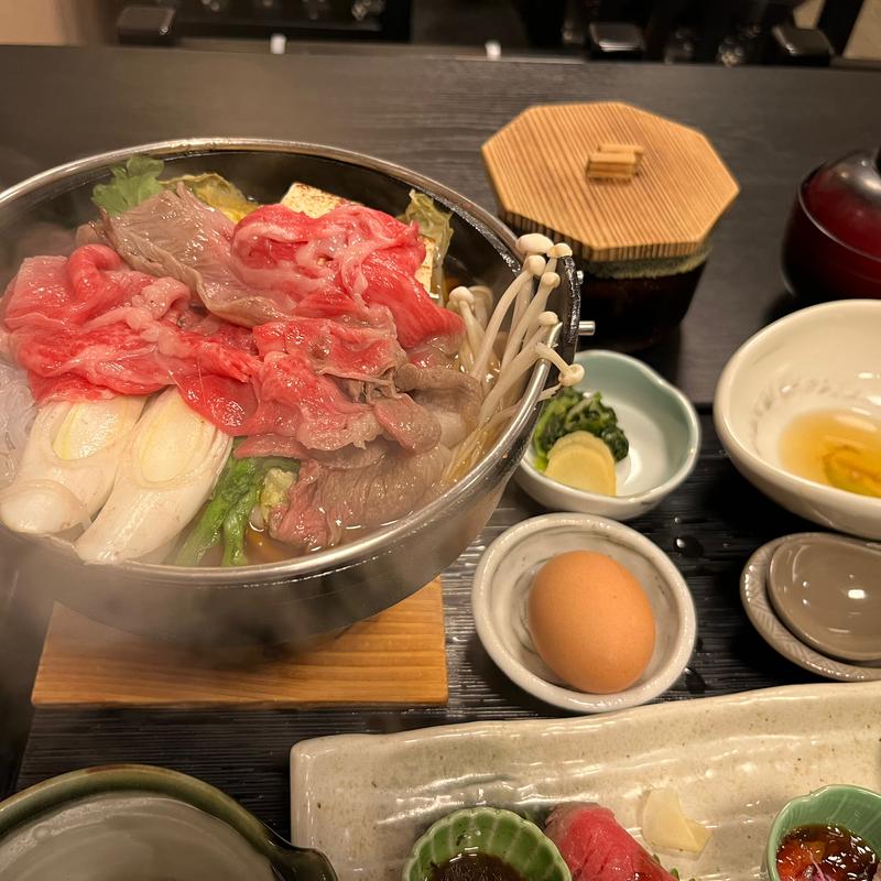 牛鍋御膳（肩ロース）(米沢牛 牛鍋おおき)