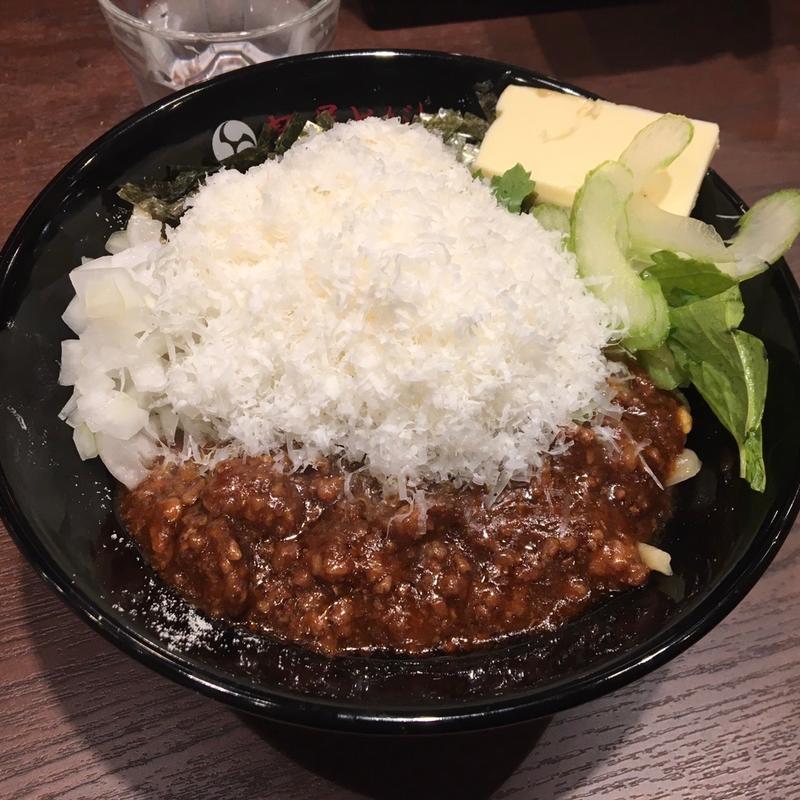 牛の濃厚ボロネーゼ風まぜそば(麺屋とがし本店)