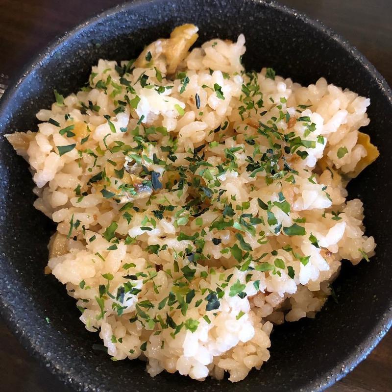 貝の炊き込みご飯(ラゥメン大地)