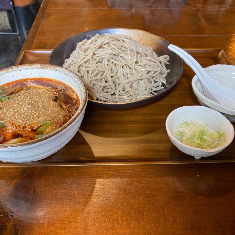 ピリ辛汁そば大盛(蕎花)