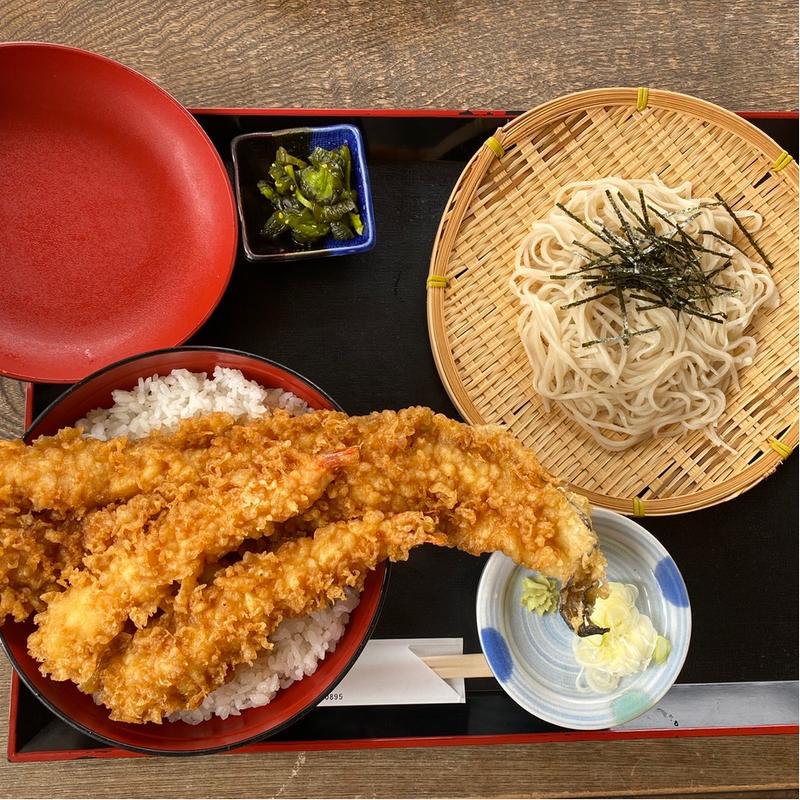 穴子天丼(そば処 幸寿)