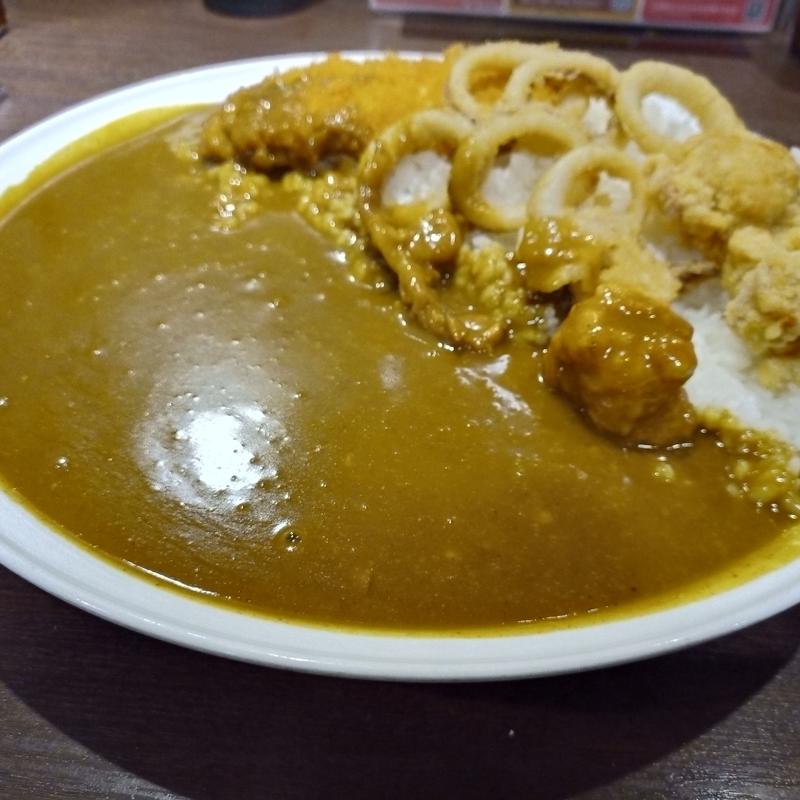 カツカレー600gイカ･唐揚げ トッピング(CoCo壱番屋 近江八幡サウスモール店 （ココイチバンヤ）)