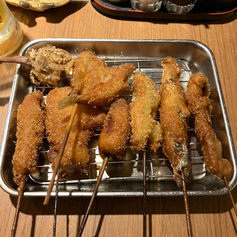 串かつ盛り合わせ(京橋らくだや)