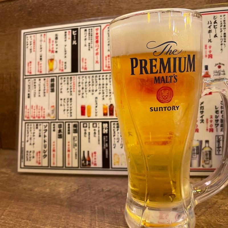 神泡のザ・プレミアム・モルツ(餃子のかっちゃん堺東店)