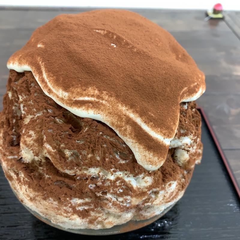 蔵元おすすめのティラミス(天然かき氷 氷の音)