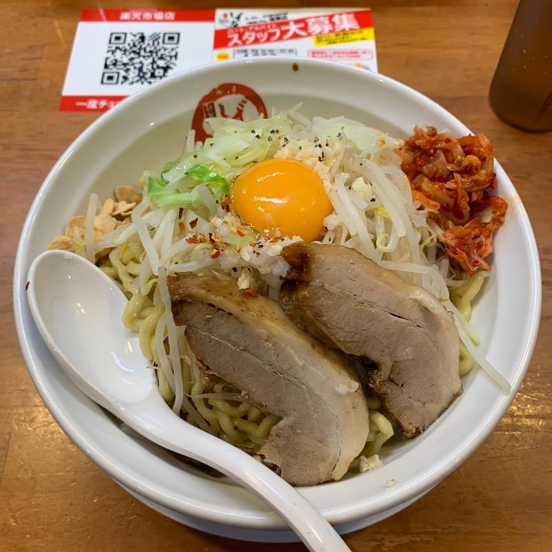 まぜそば大盛(麺屋しずる 刈谷逢妻店)