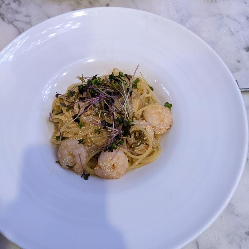 海老と明太子のアーリオオーリオ(PIZZERIA CAPOLI)